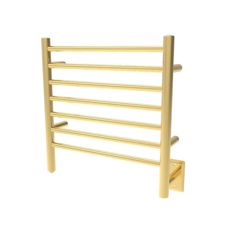 Amba Radiant Small 7-Bar Polished Gold Hardwired and Plug-In Combo Towel Warmer Best Seller