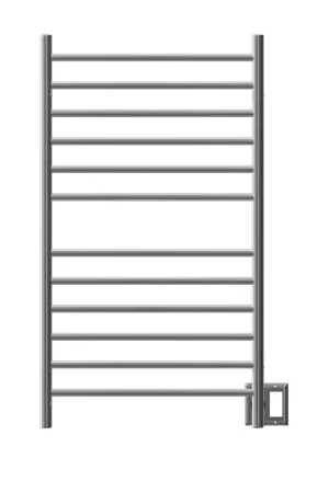 Today Only Amba Radiant Large Straight 12-Bar Polished Stainless Steel Hardwired and Plug-In Combo Towel Warmer