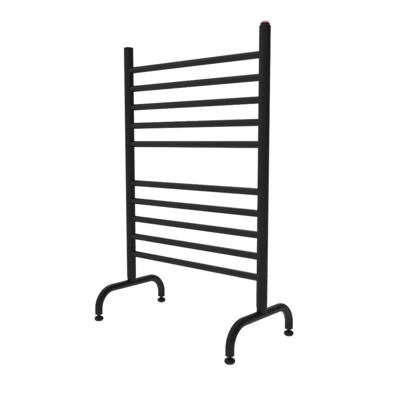 Amba Solo 24" Freestanding Matte Black Plug-In Towel Warmer Latest