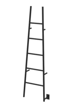 Amba Jeeves A Ladder 5-Bar Matte Black Finish Hardwired Drying Rack Top Pick