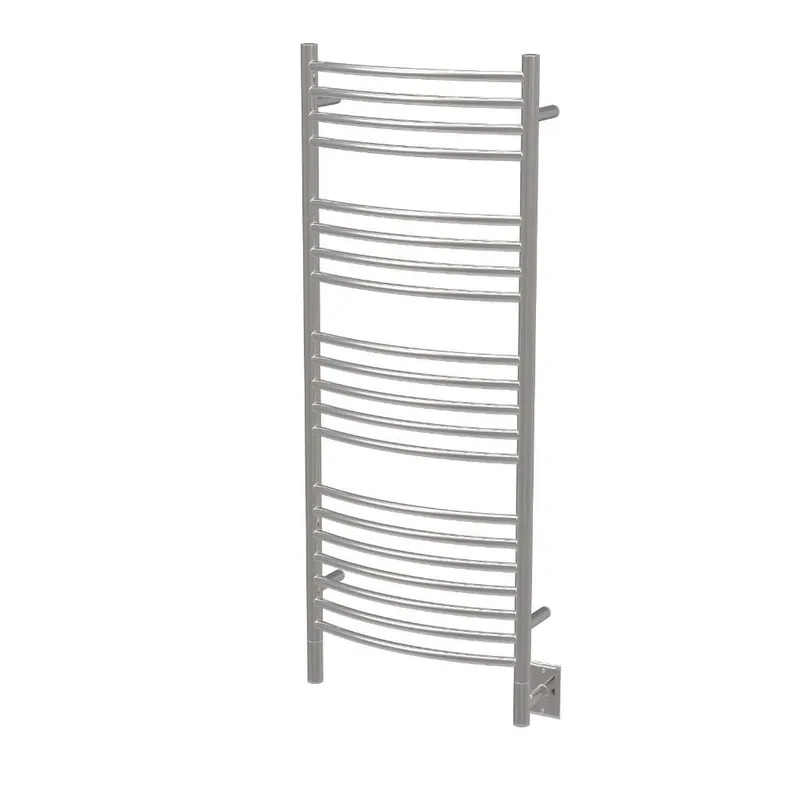 Amba Jeeves D Curved 20-Bar Polished Stainless Steel Hardwired Towel Warmer New Release