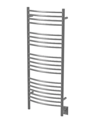 Amba Jeeves D Curved 20-Bar Brushed Stainless Steel Finish Hardwired Towel Warmer Special Offer