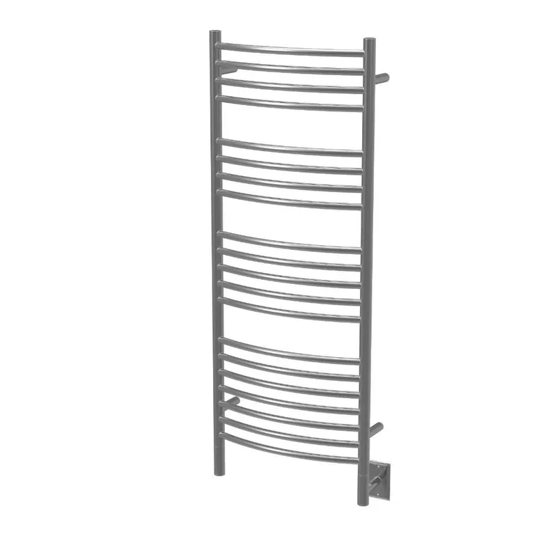 Amba Jeeves D Curved 20-Bar Brushed Stainless Steel Finish Hardwired Towel Warmer Special Offer