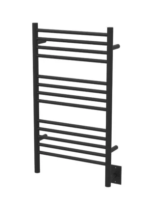 Amba Jeeves C Straight 13-Bar Matte Black Finish Hardwired Towel Warmer Trending