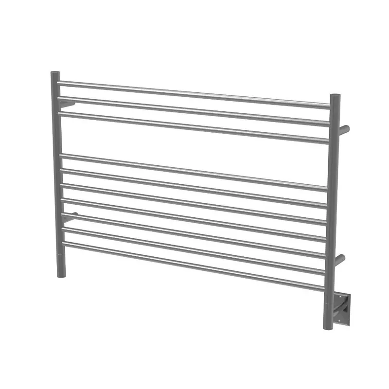 Buy Online Amba Jeeves L Straight 10-Bar Brushed Stainless Steel Hardwired Towel Warmer