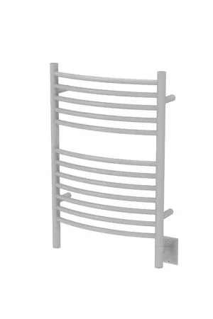 Amba Jeeves E Curved 12-Bar White Finish Hardwired Towel Warmer Don’t Miss Out