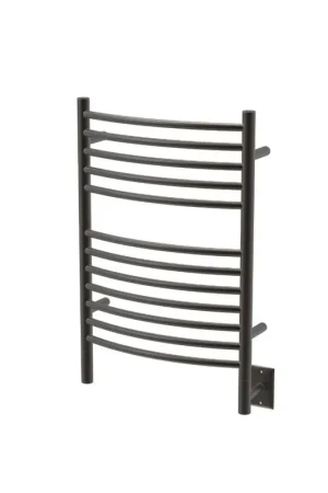 Amba Jeeves E Curved 12-Bar Oil Rubbed Bronze Finish Hardwired Towel Warmer Save Now