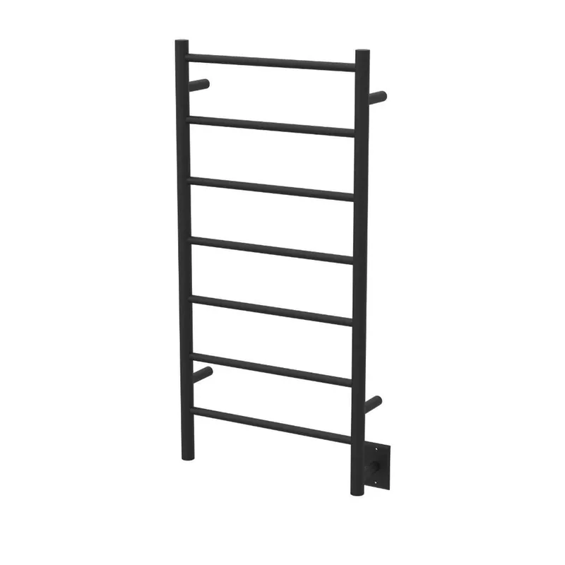 Amba Jeeves F Straight 7-Bar Matte Black Finish Hardwired Drying Rack Editor’s Pick