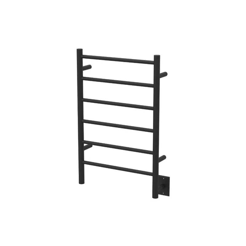 Amba Jeeves J Straight 6-Bar Matte Black Finish Hardwired Drying Rack Certified
