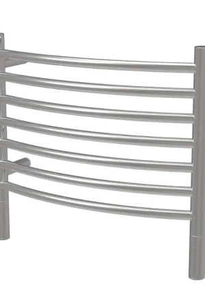 Amba Jeeves H Curved 7-Bar Polished Stainless Steel Hardwired Towel Warmer Hassle-Free Returns