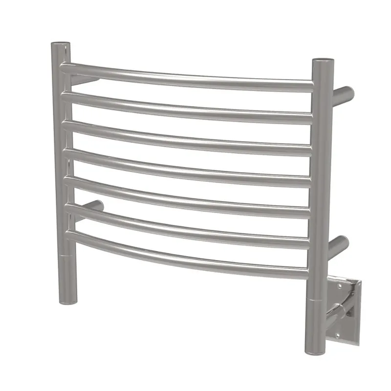 Amba Jeeves H Curved 7-Bar Polished Stainless Steel Hardwired Towel Warmer Hassle-Free Returns