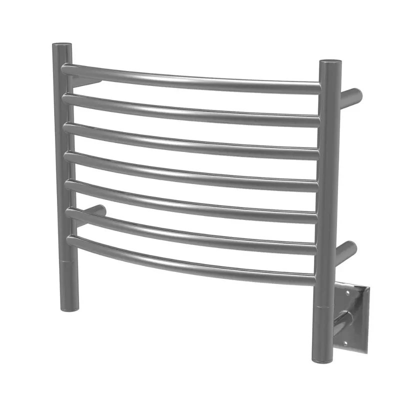 Amba Jeeves H Curved 7-Bar Brushed Stainless Steel Hardwired Towel Warmer New Release