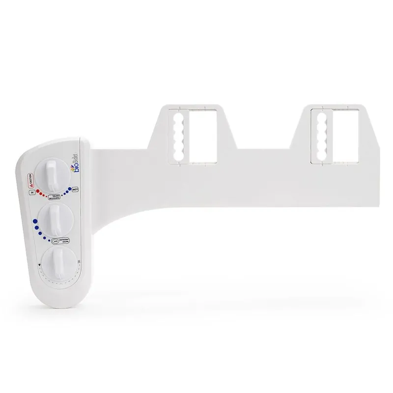 Low Price Bio Bidet BB-270 17" White Duo Non-Electric Bidet Attachment With Retractable Dual Nozzle