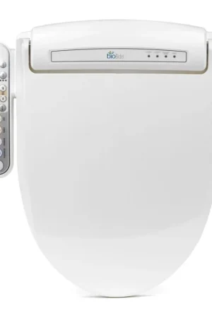 Bio Bidet Prestige BB-800 19" White Elongated Advanced Bidet Toilet Seat With Side Control Panel Luxury