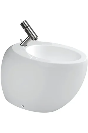 Laufen IlBagnoAlessi 15" x 23" Single-Hole White Floor-Mounted Bidet No Minimum Order