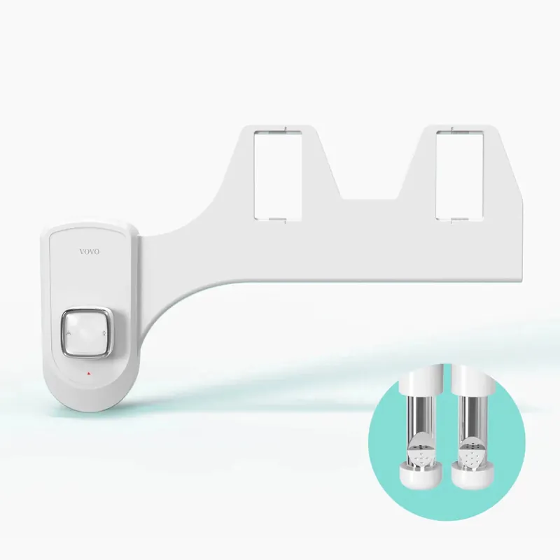 Exclusive VOVO Stylement Non-electric Bidet Attachment Metal Coated Dual Nozzle System