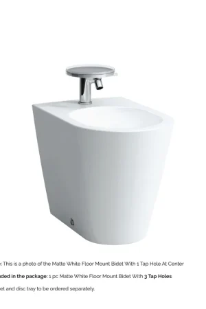 Laufen Kartell 15" x 16" 3-Hole Matte White Floor-Mounted Bidet Sale