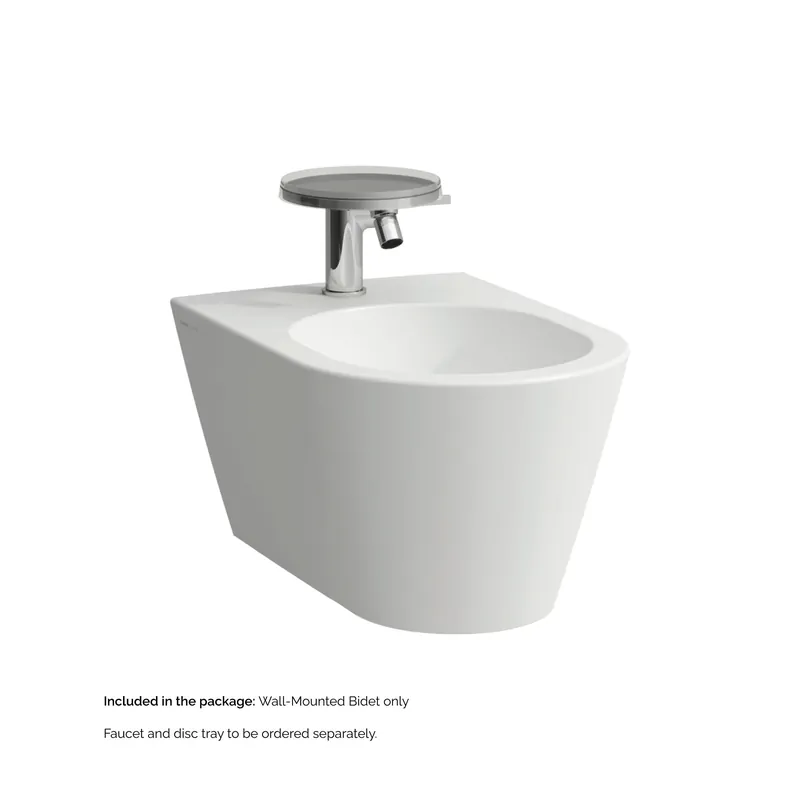 Laufen Kartell 15" x 11" Single-Hole Matte White Wall-Mounted Bidet Top Rated