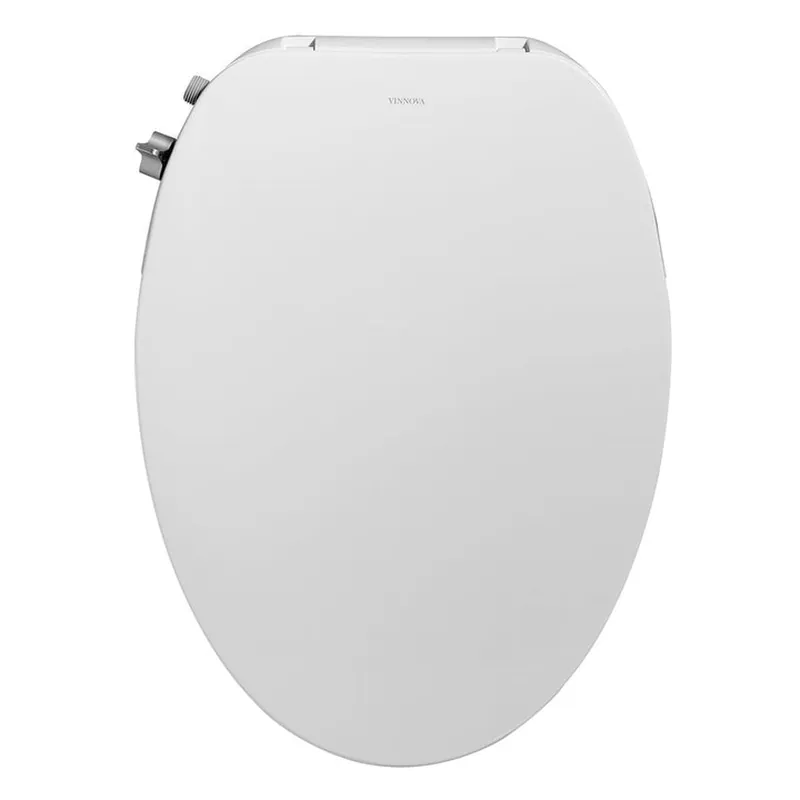 Reduced Price Vinnova Taranto 20" White Elongated Non-Electric Quick Release Hinges Plastic Toilet Seat Bidet