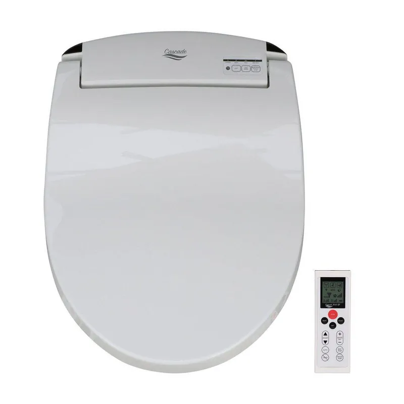 Editor’s Pick Dignity Solutions Cascade 3000 21" Elongated White Electric Bidet Toilet Seat With Small Remote Control