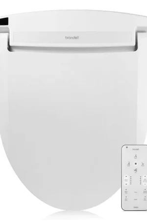 Brondell Swash Select DR802 20.7" White Elongated Electric Luxury Bidet Toilet Seat With Wireless Remote Control Instant Buy