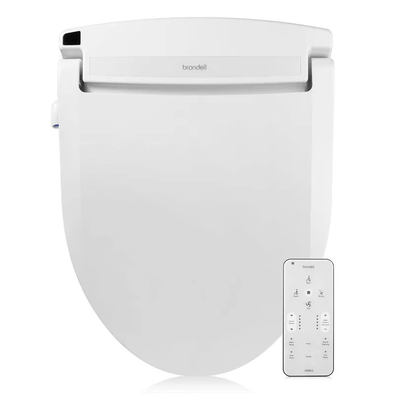 Brondell Swash Select DR802 20.7" White Elongated Electric Luxury Bidet Toilet Seat With Wireless Remote Control Instant Buy