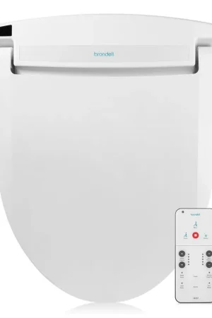 Brondell Swash Select BL97 20.7" White Elongated Electric Essential Bidet Toilet Seat With Wireless Remote Control Get Yours