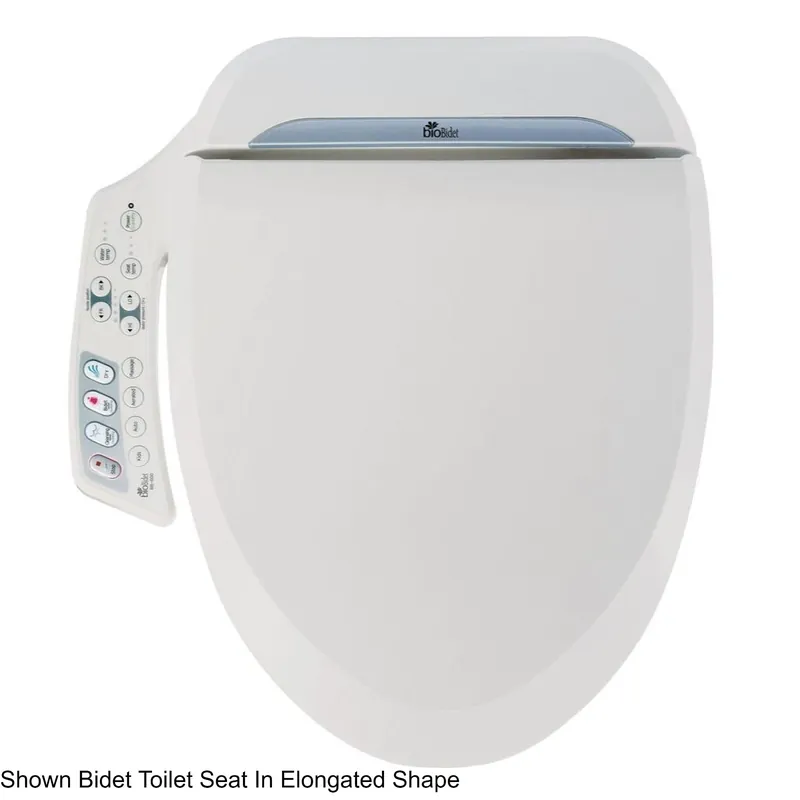 Bio Bidet Ultimate BB-600 18" White Round Advanced Bidet Toilet Seat With Side Control Panel Factory Price
