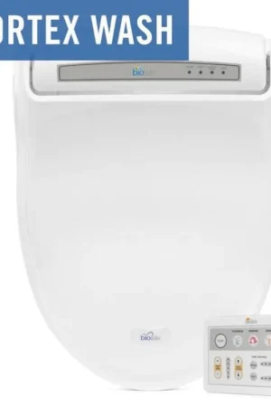 Bio Bidet BB-1000 Supreme 19" White Elongated Advanced Bidet Toilet Seat With Wireless Remote Control Free Delivery