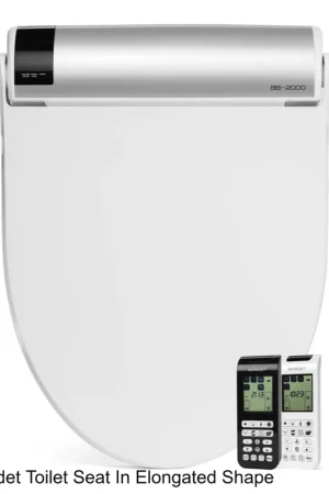 Fresh Stock Bio Bidet Bliss BB-2000 15" White Round Premier Class Bidet Toilet Seat With Hybrid Heating Technology And Wireless Remote Control