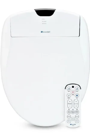 Brondell Swash 1400 19.55" White Round Electric Luxury Bidet Toilet Seat With Wireless Remote Control New Release