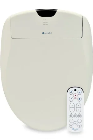 Brondell Swash 1400 19.55" Biscuit Round Electric Luxury Bidet Toilet Seat With Wireless Remote Control Limited Time