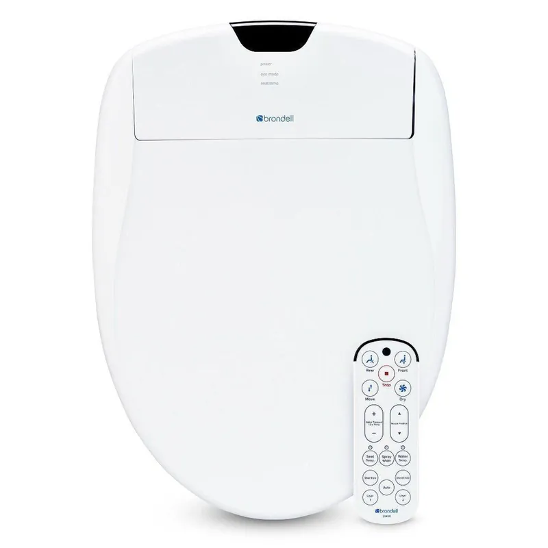 Brondell Swash 1400 20.43" White Elongated Electric Luxury Bidet Toilet Seat With Wireless Remote Control Fresh Stock