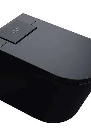 Trone Nobelet Elongated Matte Black Luxury Toilet With Smart Bidet and Remote Control Low Price