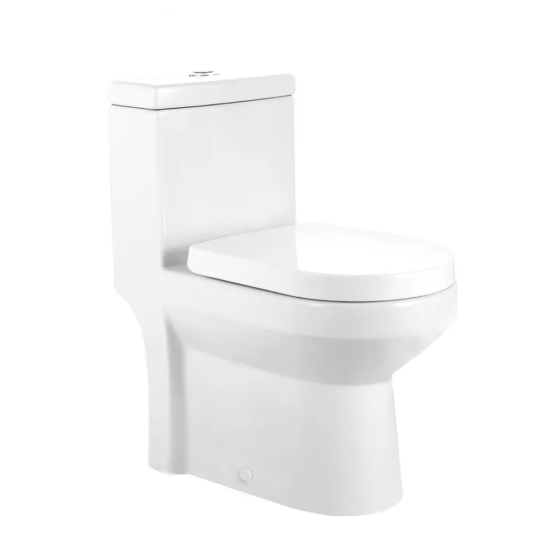 Markdown DeerValley DV-1F52813 Liberty 13" x 28" White Ceramic Dual Flush Round One-Piece Comfort Height Small Compact-Size Toilet With Soft Closing Seat
