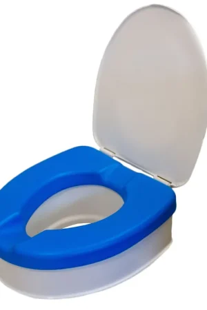 Platinum Health Deluxe Soft Top Padded 2" Raised Toilet Seat - PRT4857-2 Premium