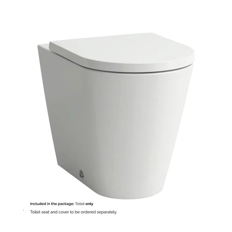 Deal Laufen Kartell 15" x 17" Matte White Dual-Flush Washdown Floor-Mounted Toilet