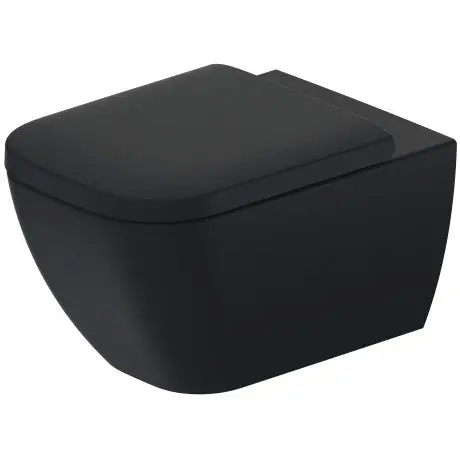 Time-Limited Duravit Happy D.2 14" x 21" x 13" Anthracite Wall-Mounted Toilet (2222098992)