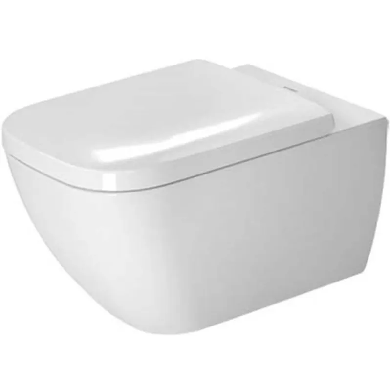 Duravit Happy D.2 14" x 21" x 13" White Wall-Mounted Toilet With WonderGliss (22220900921) Exclusive Offer