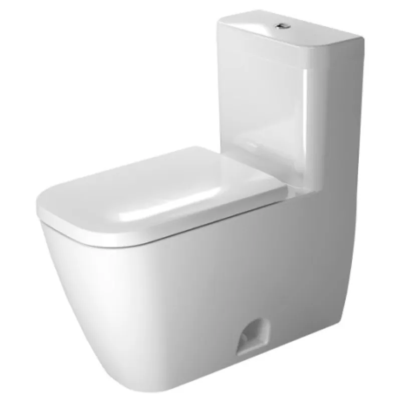 Duravit Happy D.2 15" x 29" x 28" White One-Piece Toilet With HygieneGlaze (2121012001) Luxury