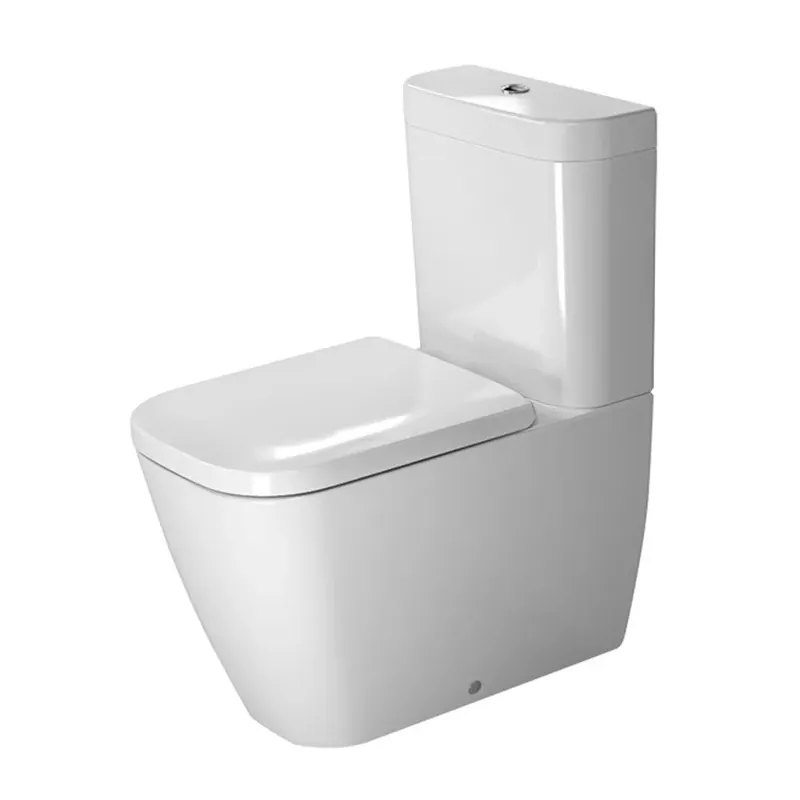 Top Pick Duravit Happy D.2 14" x 25" x 16" White Floorstanding Toilet Bowl With WonderGliss (21340900921)