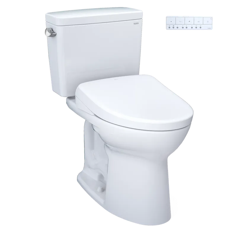 TOTO Drake 1.6 GPF Auto-Flush RH Two-Piece Toilet With WASHLET+ S7A Trusted Brand