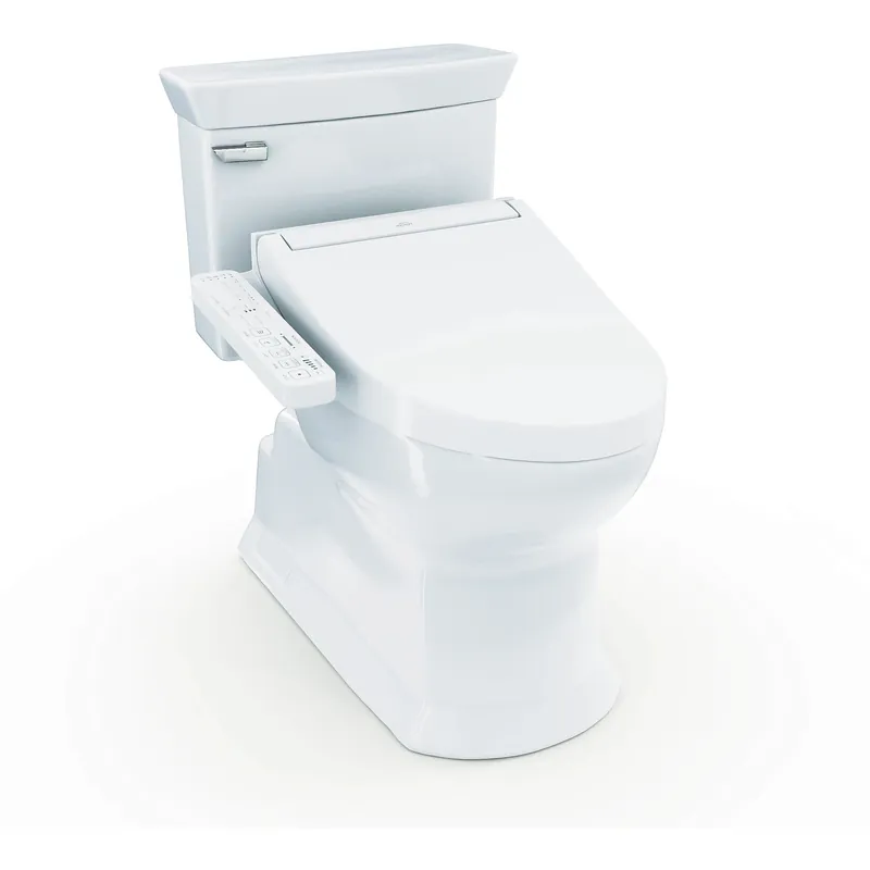 Affordable TOTO Soirée Cotton 1.28 GPF UH One-Piece Toilet With C2 Washlet +