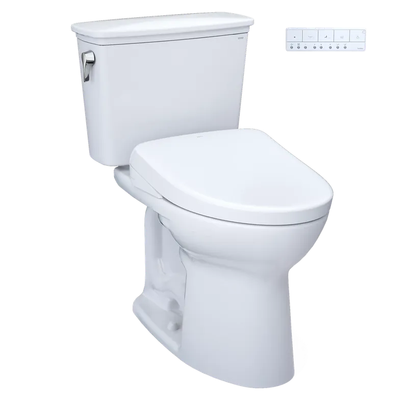 Big Sale TOTO Drake Cotton 1.28 GPF Transitional Two-Piece Toilet With S7 Washlet +