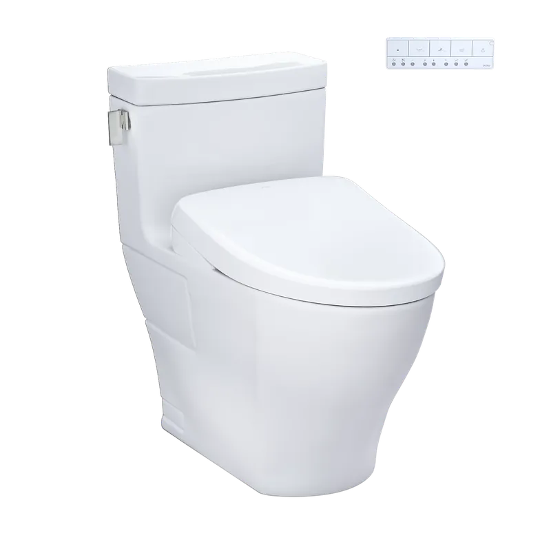 TOTO Legato Cotton 1.28 GPF Auto Flush One-Piece Toilet With S7A Washlet + Fresh Stock
