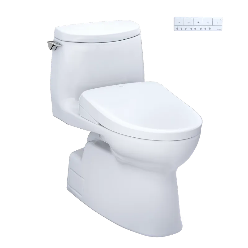 Top Pick TOTO Carlyle II Cotton 1G Auto Flush One-Piece Toilet With S7A Washlet +