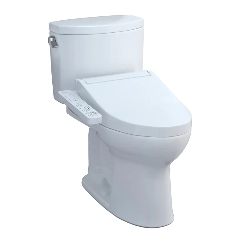 TOTO Drake II Cotton 1.28 GPF Two-Piece Toilet With C2 Washlet + Buy Online