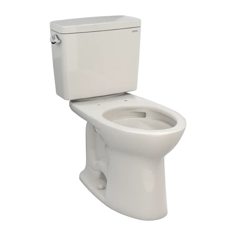 Warranty Included TOTO Drake Sedona Beige 1.6 GPF Universal Height Elongated Bowl Two Piece Toilet