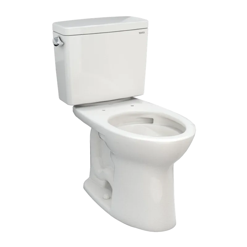 Exclusive Offer TOTO Drake Colonial White Left Lever 1.28 GPF Elongated Bowl Two Piece Toilet