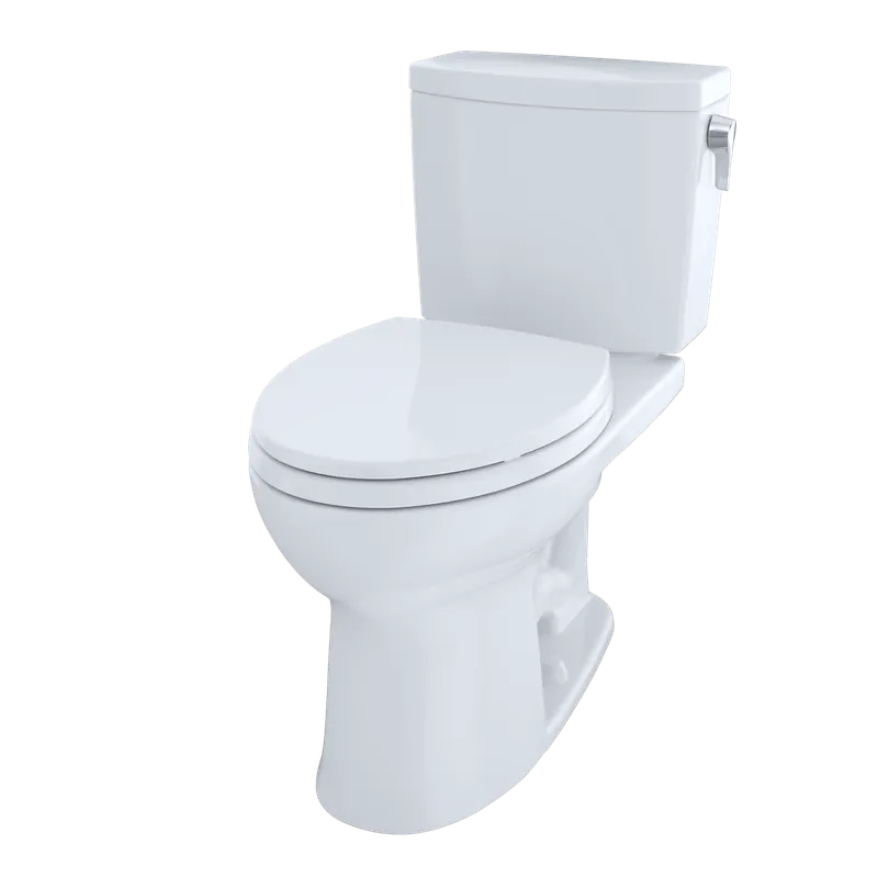 Genuine TOTO Drake II Cotton Right Lever 1G Elongated Bowl Two Piece Toilet